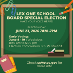 Early Voting: Lexington One School Board Special Election