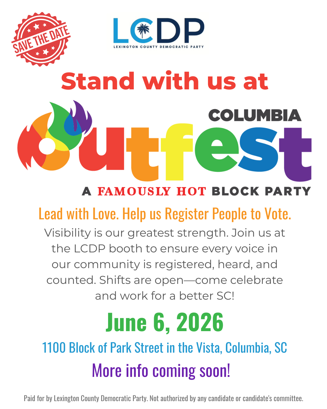 Table with us at Outfest