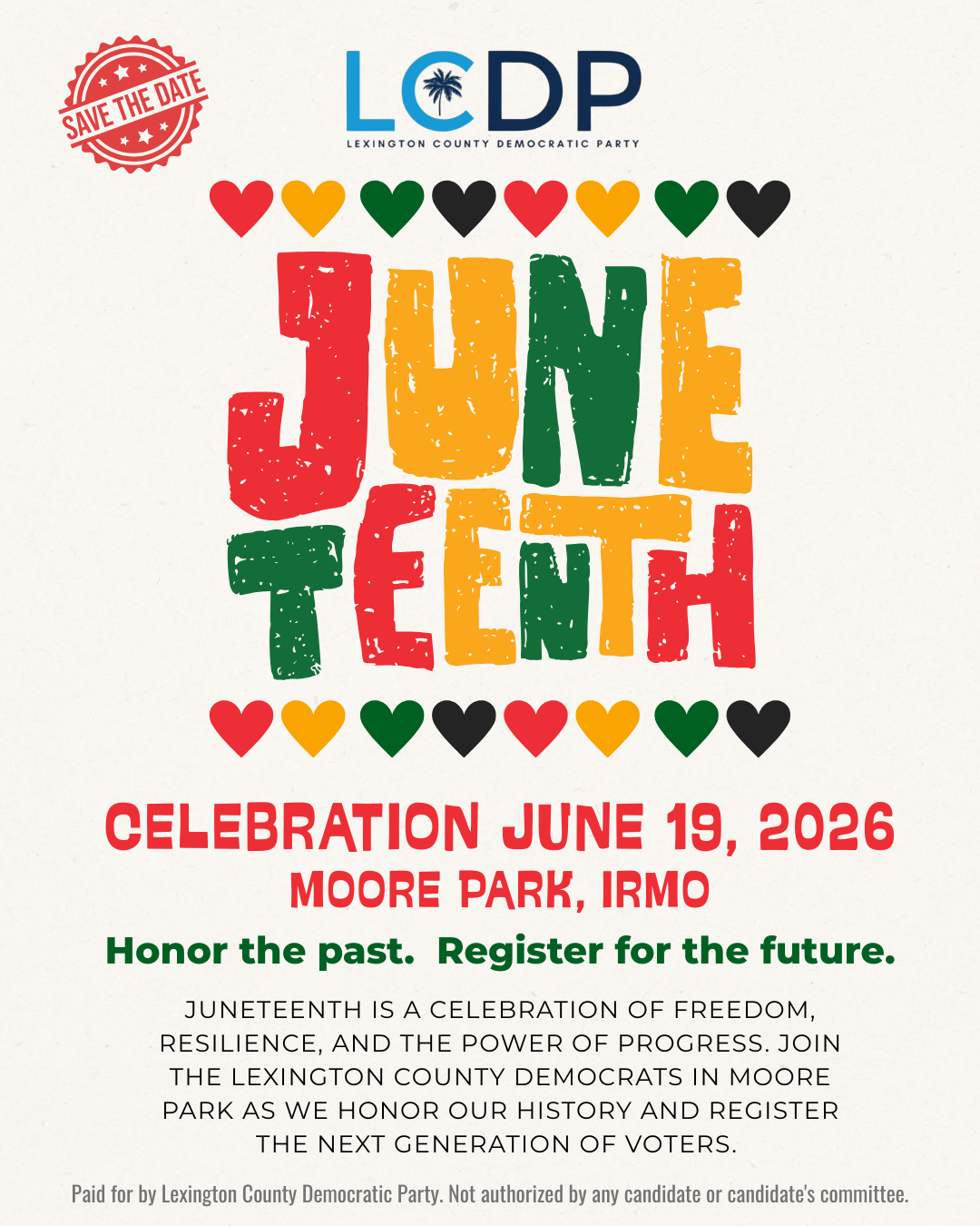 Come Say Hi at Juneteenth Irmo