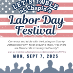Chapin Labor Day Table - Volunteers Needed