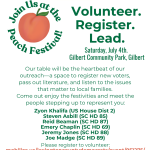 Let's Table at the Peach Festival!