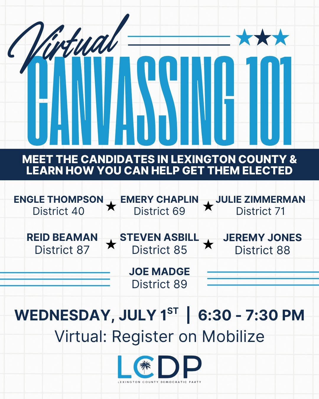 Canvassing 101 Training with Lexington County Candidates